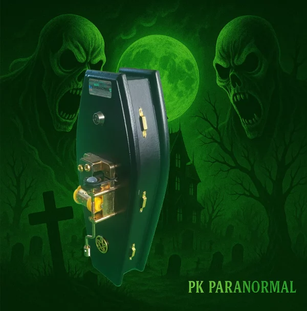 NEW I.R Motion sensored coffin music box, coffin box
